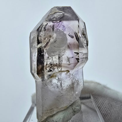 Sceptre d'améthyste fantôme Enhydro 2x Bubble Goboboseb, Namibie 38*20*16mm Collection 
