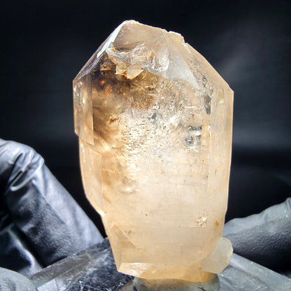 Enhydro Phantom Smoky Quartz Sceptre Tip 2x Bubble Goboboseb, Namibie 64*37*30mm 