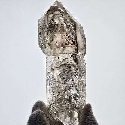 Phantom Smoky Quartz Window Scepter Valentine Pocket Goboboseb Namibia 107*38*28mm 