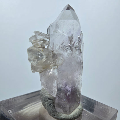 Pointe d'améthyste fantôme de Goboboseb, Namibie, 33 x 17 x 11 mm 