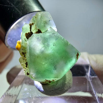 Phantom Fluorite Cube, Muscovite Specimen Erongo, Namibia 20*16*14mm 