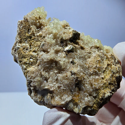 Opale hyalite rare, spécimen d'orthose Erongo, Namibie 58*43*38mm 