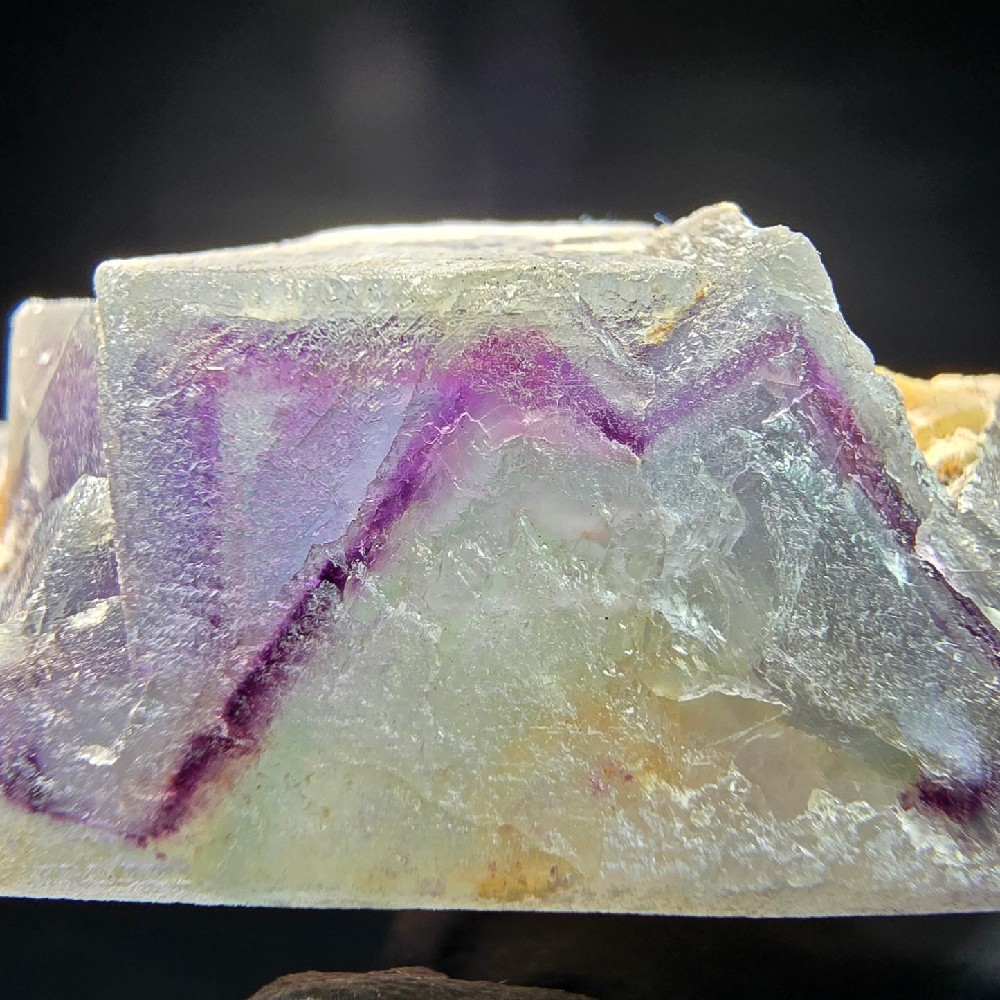 Phantom Fluorite Cube Specimen purple green Omehane, Namibia 67*56*27mm Collection