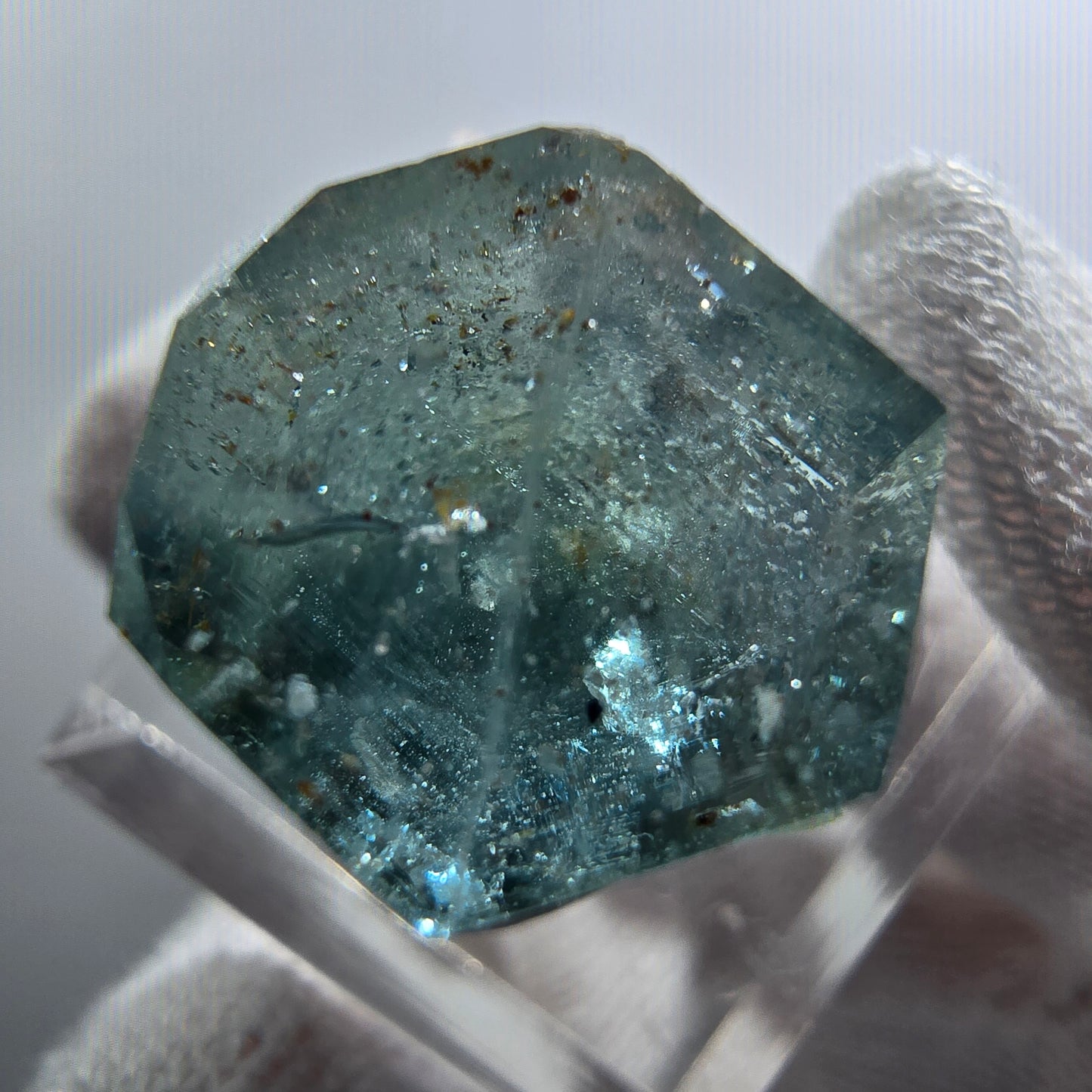 Aigue-marine rare avec opale hyalite Erongo, Namibie 22*16*13mm 