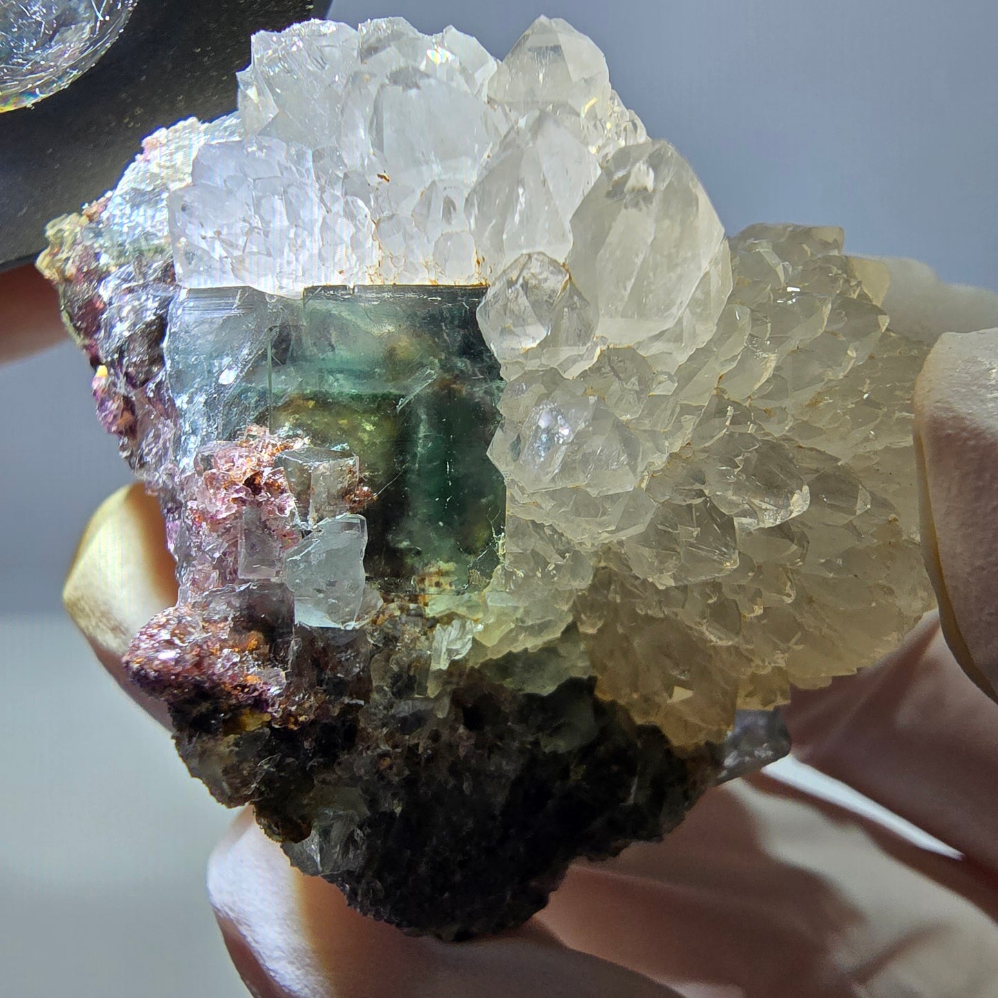 Rare Phantom Fluorite Cube, Quartz Specimen Green Okorusu, Namibia 48*38*32mm 