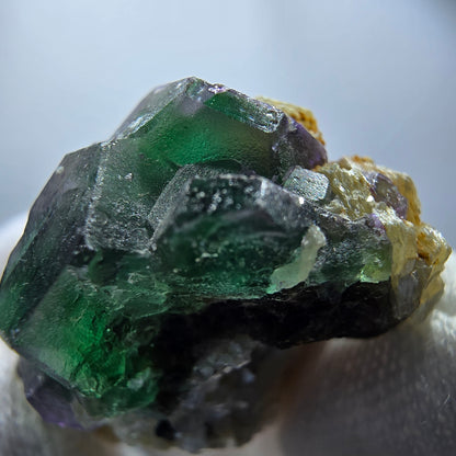 Phantom Fluorite Cube hexagonal, zonal Muscovite specimen Erongo Namibia 49*29*26mm 