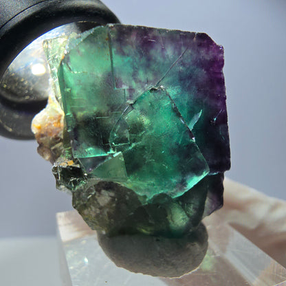 Rare Fluorite Cube Specimen, green purple Okorusu, Namibia 42*31*30mm 