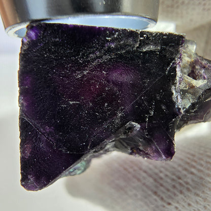 Seltene Phantom Fluorit Würfel Stufe zonal grün lila Okorusu, Namibia 29*23*21mm