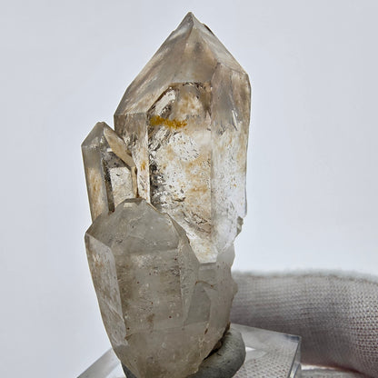 Enhydro Phantom Smoky Quartz Sceptre Tip 1x Bubble Goboboseb, Namibie 52*27*17mm 