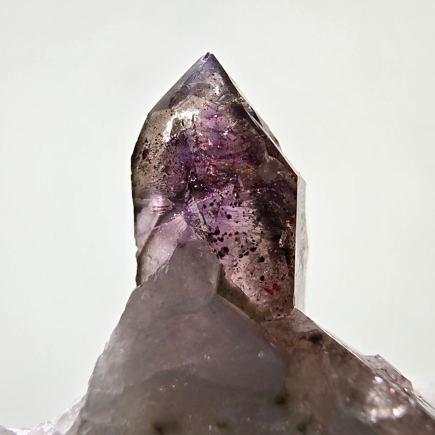 Rare sceptre d'améthyste fantôme sur scène matricielle Brandberg, Namibie 53*45*19mm 