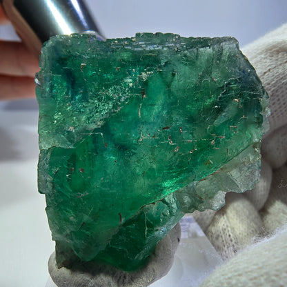 Klarer Phantom Fluorit Würfel parkettiert grün türkis Okorusu Namibia 46*40*24mm