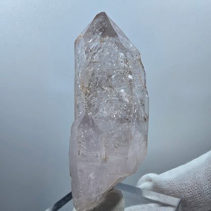 Sceptre d'améthyste squelette lémurien Enhydro, 2 pièces, Bubble Valentine Pocket Gob. Namibie 77 x 29 x 22 mm 