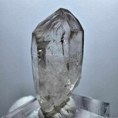 Enhydro Phantom Smoky Quartz Scepter, 1x Bubble Goboboseb, Namibia 36*17*16mm 