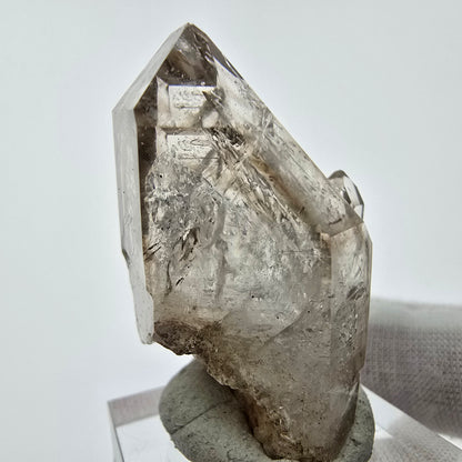 Enhydro Phantom Smoky Quartz Sceptre Tip 1x Bubble Goboboseb, Namibie 40*24*22mm 