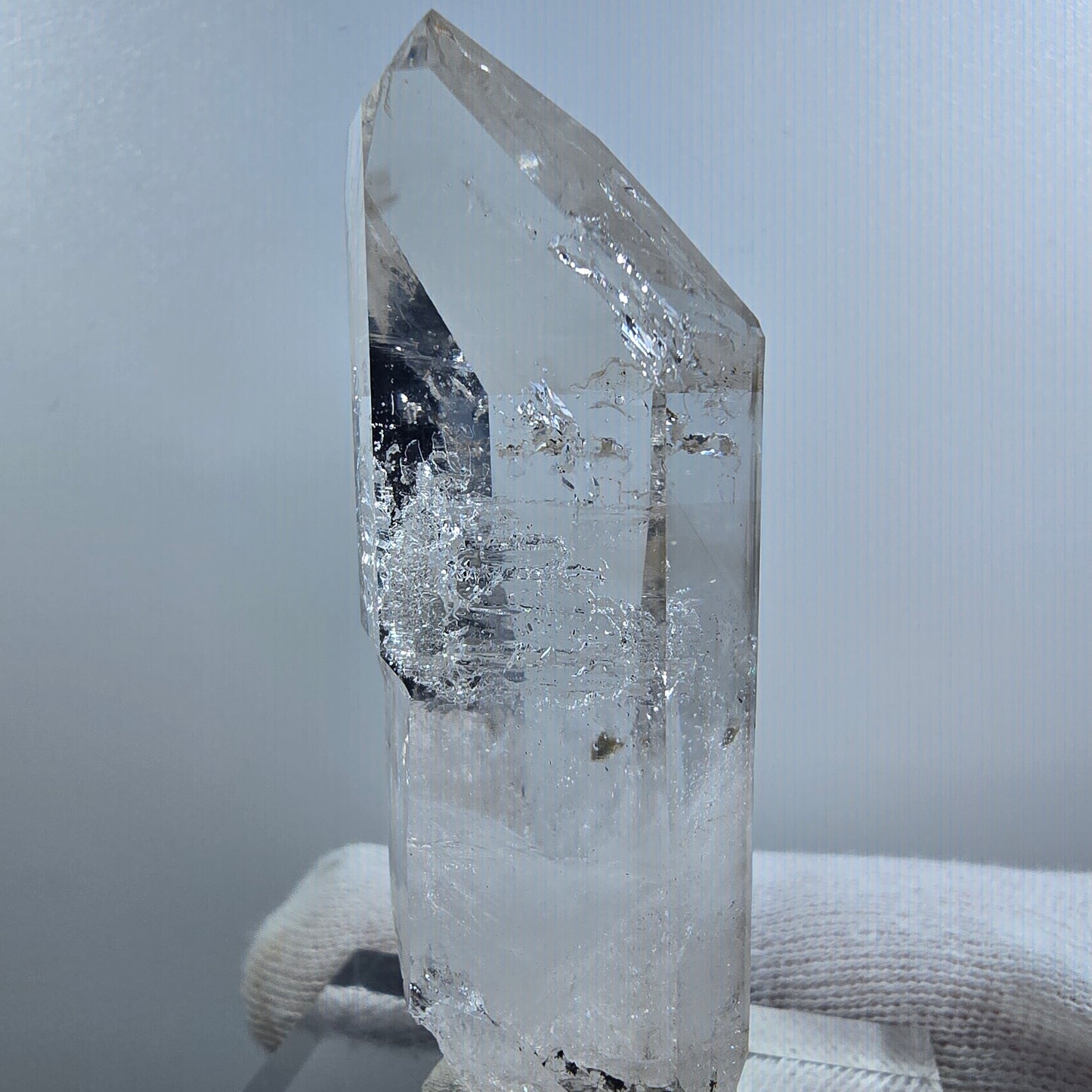 Enhydro Phantom Smoky Quartz Scepter, 2x Bubble Valentine Pocket Goboboseb Namibia 67*23*20mm 