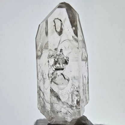 Sceptre de poche en quartz fumé fantôme squelette, Namibie, 57 x 25 x 18 mm 