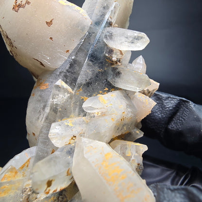 Spécimen rare de quartz en treillis (quartz en treillis) collection Erongo namibie 88*54*53mm