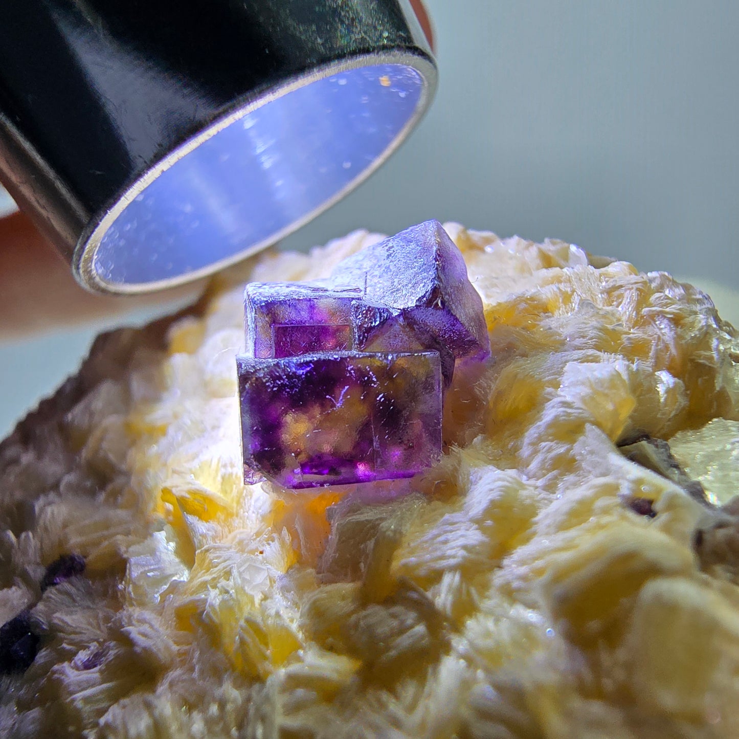 Colorful Phantom Fluorite Schorl Tourmaline Muscovite Specimen Erongo, Namibia 57*41*25mm 