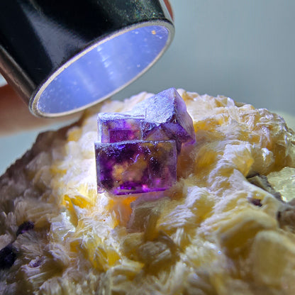 Colorful Phantom Fluorite Schorl Tourmaline Muscovite Specimen Erongo, Namibia 57*41*25mm 