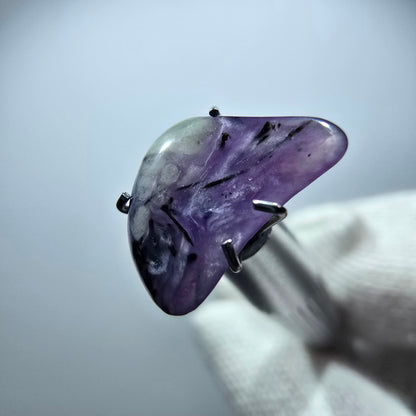 Rare Charoite crystal purple, polished Russia 12*9*3mm 