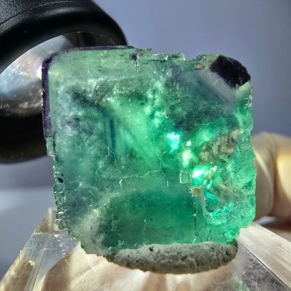 Phantom Fluorit Würfel parkettiert, grün lila Okorusu, Namibia 20*21*19mm