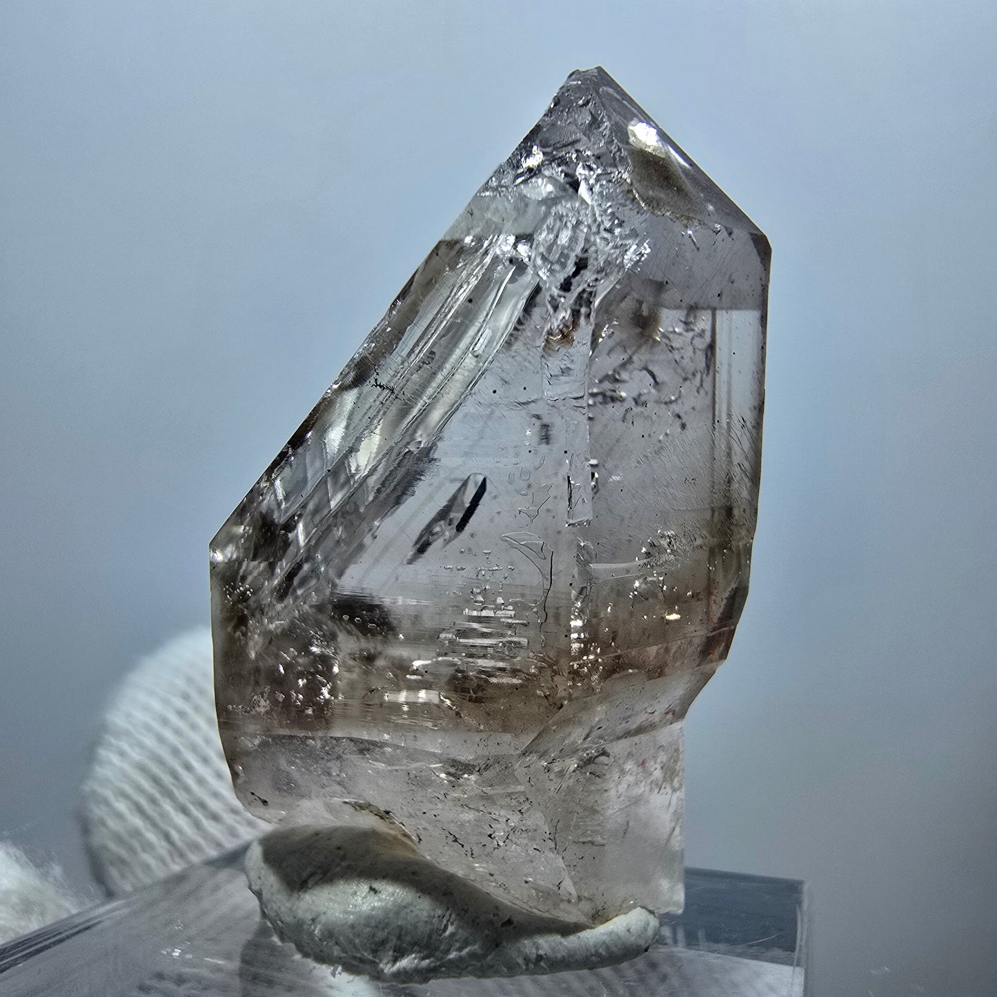 Clear Phantom Smoky Quartz Scepter Point Goboboseb, Namibia 37*21*17mm 