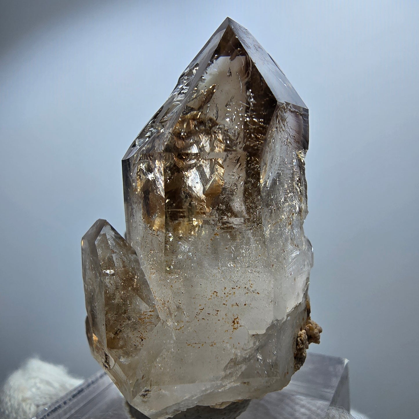 Clear Phantom Smoky Quartz Scepter Cluster Goboboseb, Namibia 42*29*24mm 
