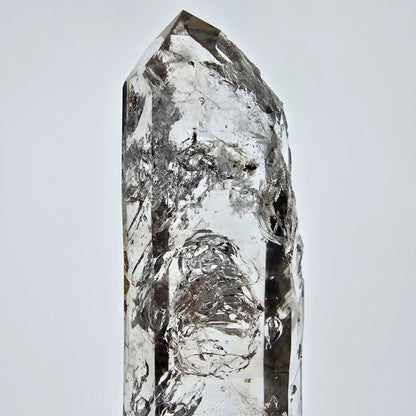 Enhydro Skeleton Smoky Quartz Scepter, 4x Bubble (2x large) Valentine Pocket, Namibia 72*20*14mm 
