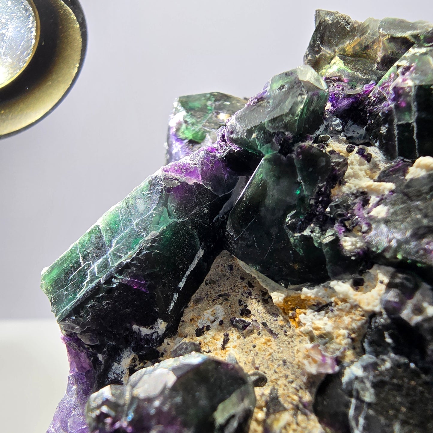 Große Fluorit Würfel Stufe, grün lila zonal Erongo Namibia 105*68*48mm