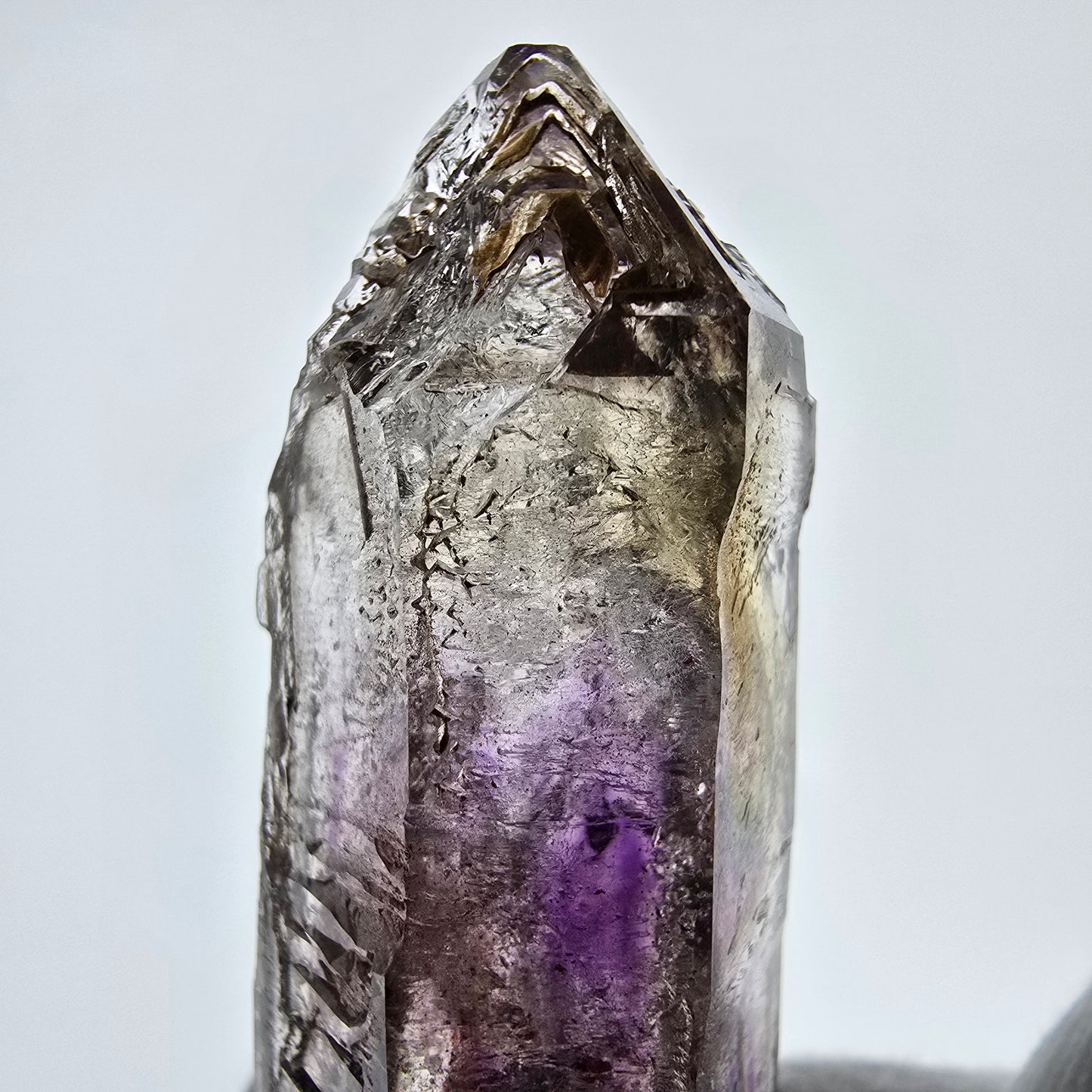 Sceptre d'améthyste squelette Enhydro, 3x Bubble Valentine Pocket Goboboseb Namibie 78*27*23mm 