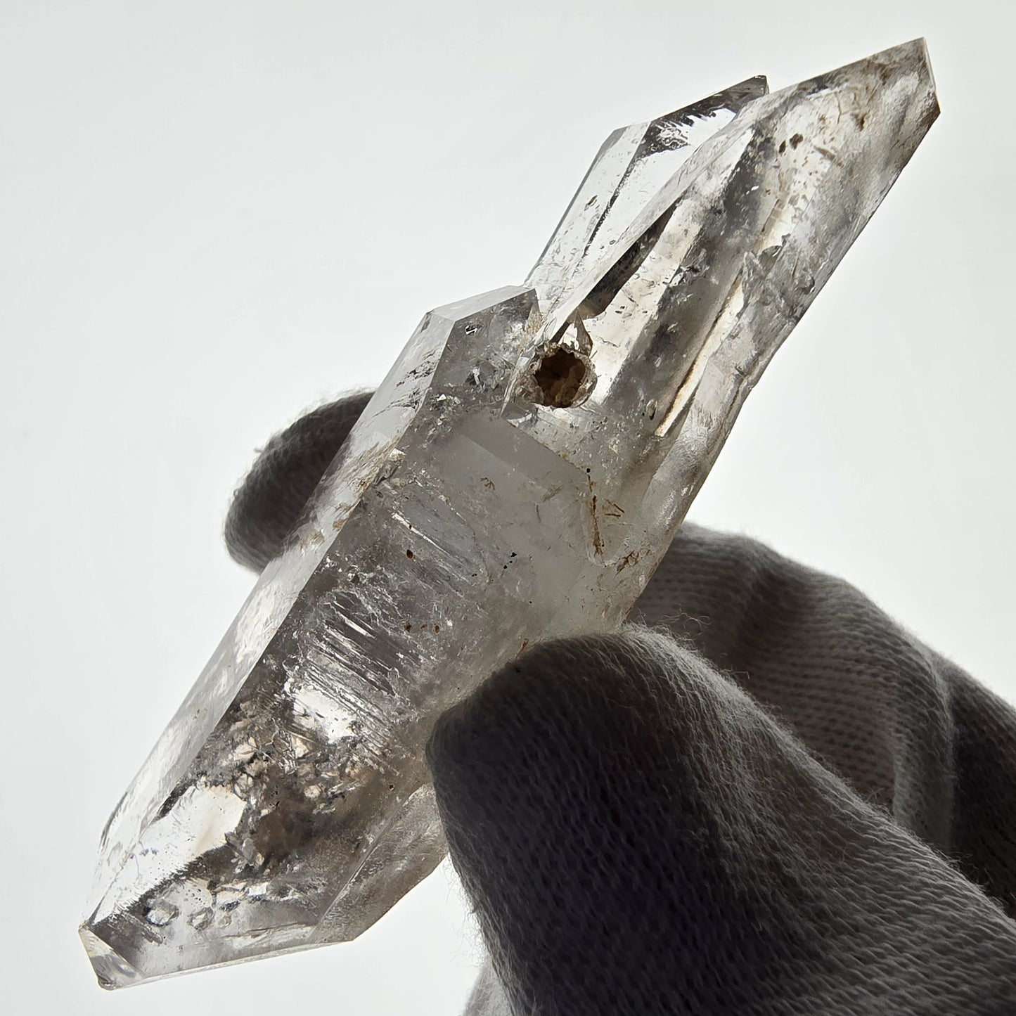 Skeleton Phantom Smoky Quartz DT Scepter Valentine Pocket Goboboseb Namibia 80*26*17mm 