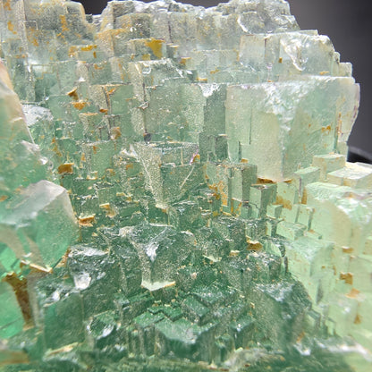 Cube de fluorite fantôme étagé vert turquoise Omehane, namibie 65*54*33mm