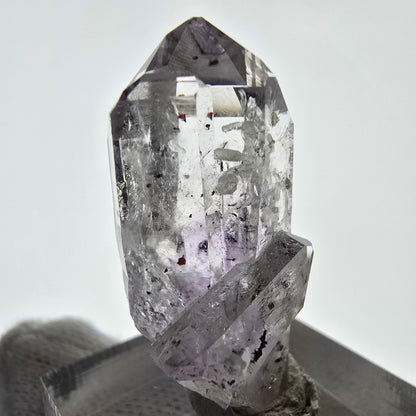 Améthyste fantôme Harlequin, spécimen de préhnite, mine Streep, Namibie, 34 x 18 x 14 mm 