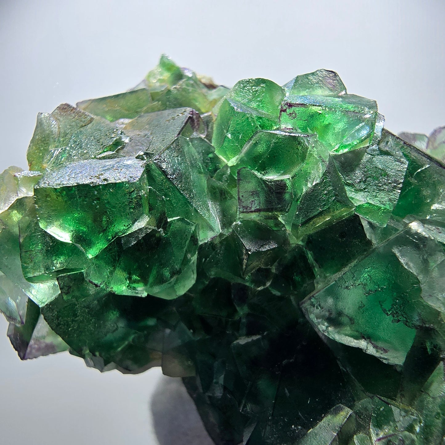 Phantom fluorite zonal, muscovite stage Erongo, Namibia 72*50*40mm 