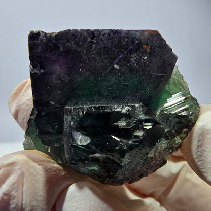 Phantom Fluorit Würfel Stufe, parkettiert grün lila Okorusu, Namibia 37*31*25mm