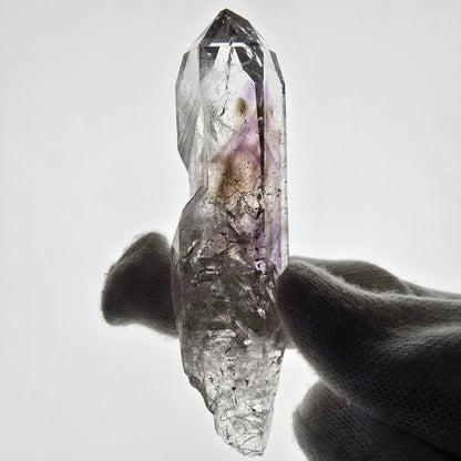Sceptre d'améthyste hématite Enhydro, mine de calcite UV Streep, Namibie 81 x 22 x 21 mm 