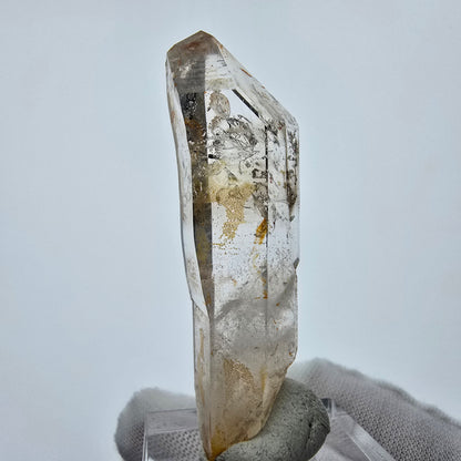 Enhydro Phantom Smoky Quartz Sceptre Tip 1x Bubble Goboboseb, Namibie 52*16*13mm 