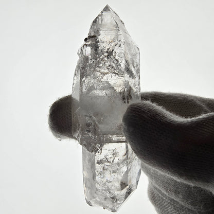 Enhydro Skeleton Smoky Quartz DT Scepter, 1x Bubble Valentine Pocket, Namibia 76*25*19mm 