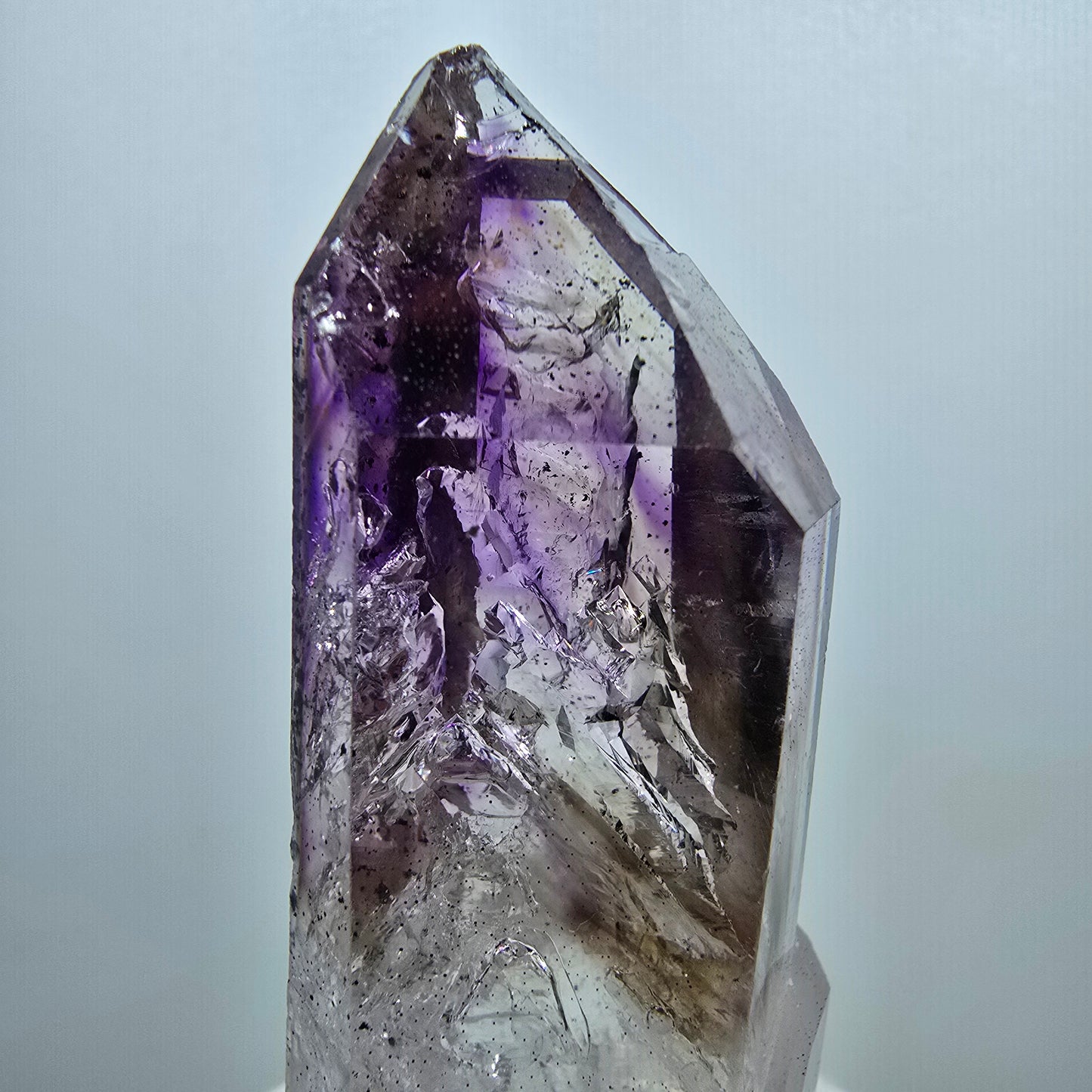 Enhydro Phantom Hämatit Amethyst, 4x Blase Streep Mine Gobobo Namibia 81*29*21mm