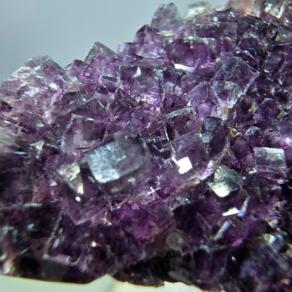 Rare spécimen de cube de fluorite fantôme, violet Okorusu, Namibie 34 x 26 x 10 mm 