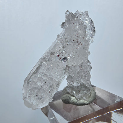 Rare Harlequin DT Quartz Analcime Specimen Streep Mine Goboboseb Namibia 58*30*17mm 