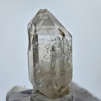 Enhydro Phantom Rauchquarz Spitze 2x Blase Goboboseb Namibia 37*19*14mm Sammlung