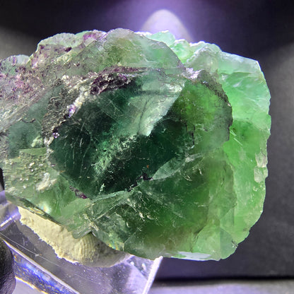 Rare zonar Phantom Fluorite XX stade vert violet 45*39*21mm Okorusu, Namibie