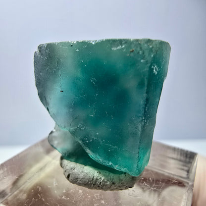 Klarer Phantom Fluorit Würfel parkettiert, grün Okorusu, Namibia 20*17*13mm