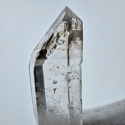 Enhydro Phantom Quartz fumé Sceptre Tip 1x Bubble Goboboseb, Namibie 50*16*16mm 