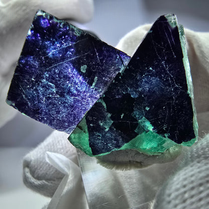 Fluorit Würfel Stufe, parkettiert grün lila 11:11 Angel Pocket Okorusu, Namibia 43*35*19mm