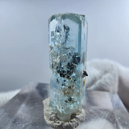Aigue-marine Setlene, tourmaline Schörl stade Erongo, Namibie 19*7*7mm 