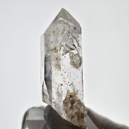 Harlequin Phantom Smoky Quartz with Analcim, UV Calcite Valentine Pocket, Namibia 46*20*18mm