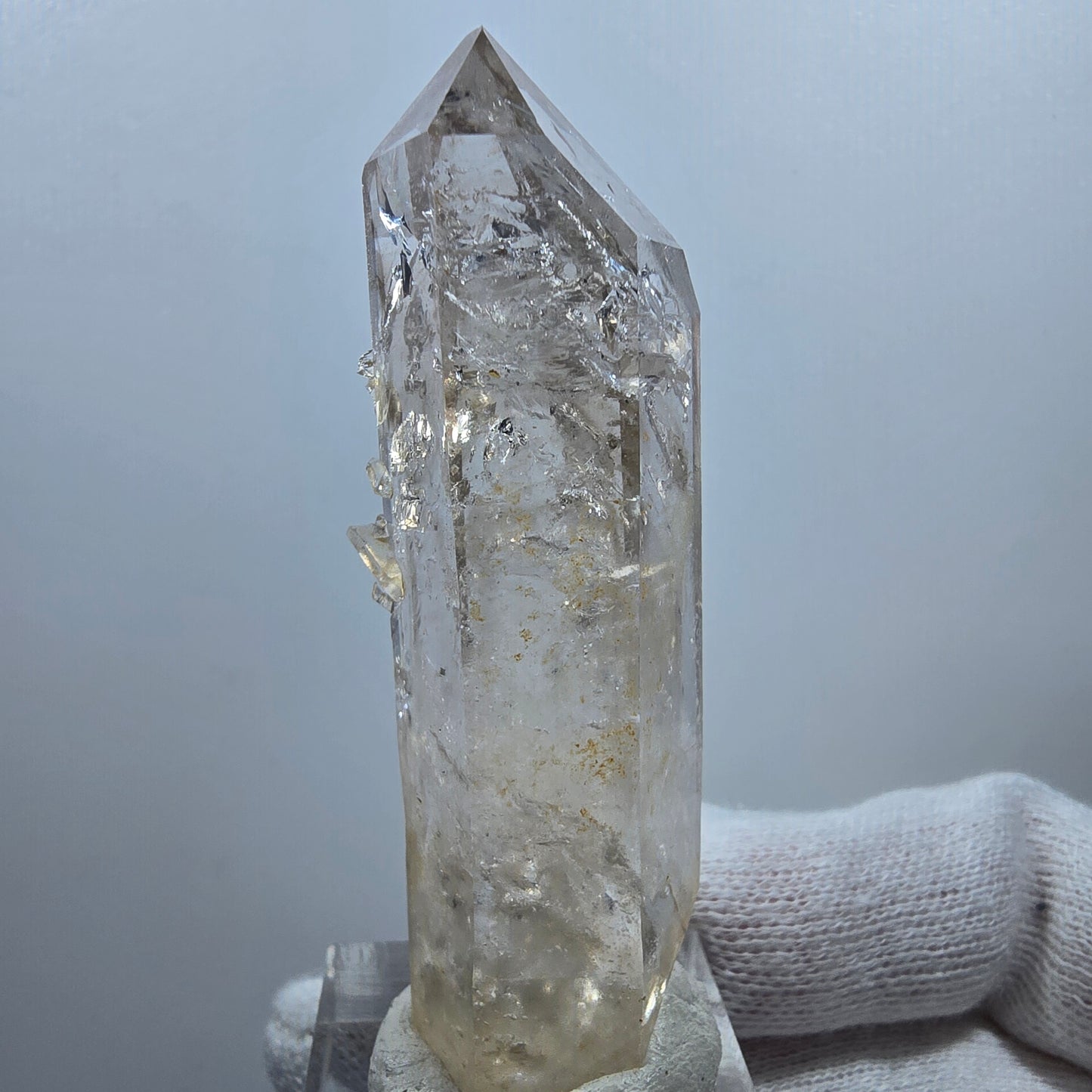 Enhydro Phantom Smoky Quartz, 2x Bubble (large) Valentine Pocket Goboboseb Namibia 66*20*20mm 