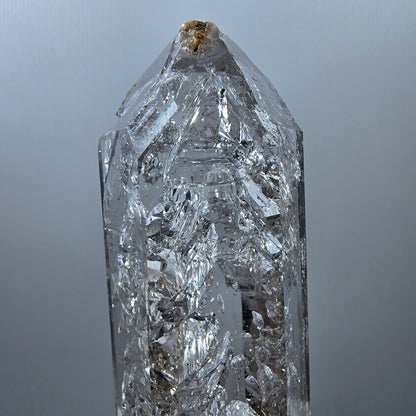 Enhydro Window Smoky Quartz, 3x Bubble (Large) Valentine Pocket Gobobs. Namibia 97*29*22mm 